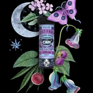 10mg : 5mg CBN Black Raspberry x Northern Lights Live Resin Gummies