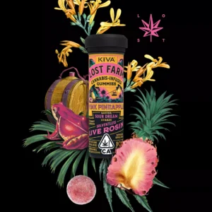 10mg Pink Pineapple x Sour Dream Live Rosin Gummies