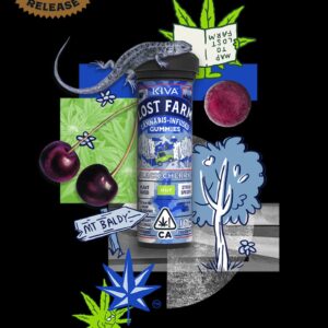 10mg Black Cherry Cannabis Edible Gummies infused with HUF OG live resin