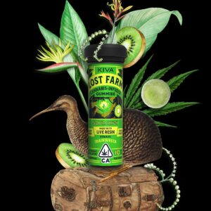 10mg Sour Kiwi Edible Gummies infused with Trainwreck live resin