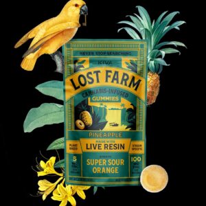 Lost Farm Pineapple x Super Sour Orange Gummies
